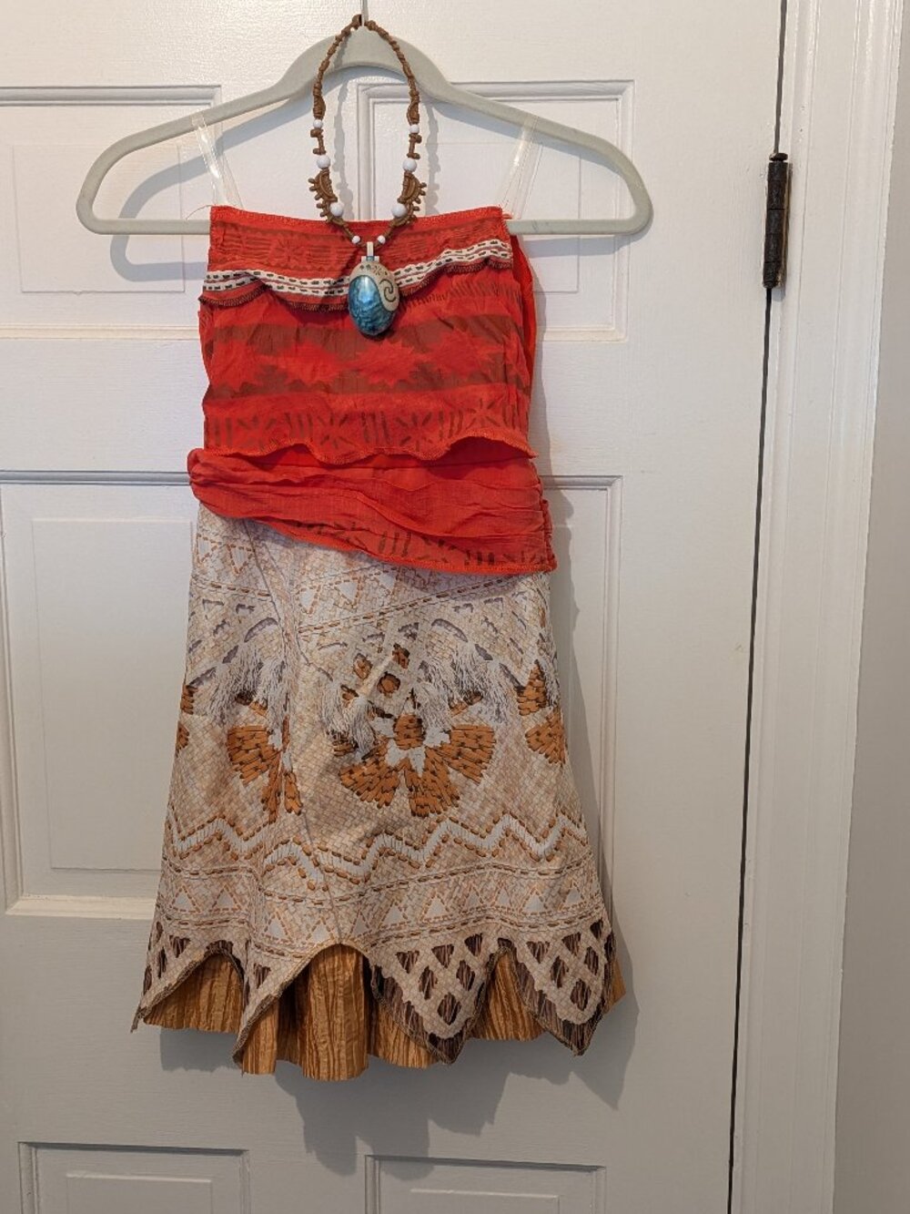 Disney Moana Costume Set with Heart of Te Fiti Amulet Necklace